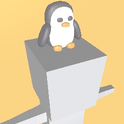 Little penguin sitting on your head