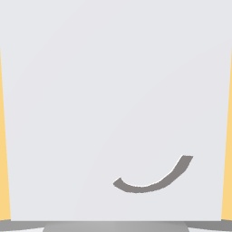 Overtly couragous smirk