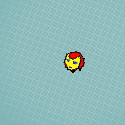 Iron man helmet pixel art