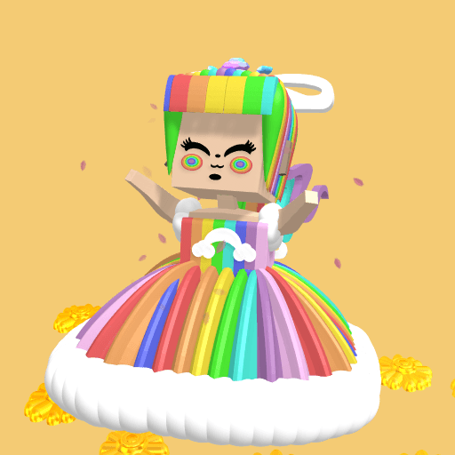 rainbow as a girl