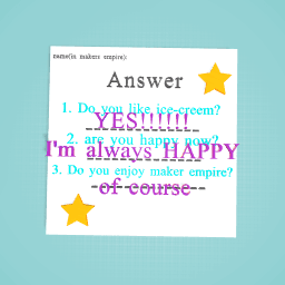 Yes or No challenge