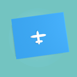 Plane above the ocean