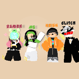 Me and my friends in roblox!!