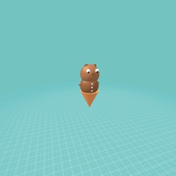 Cute ice cream bear
