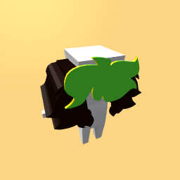 Green n’ black hair