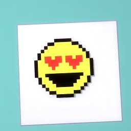 HeartEyes Emoji pixelart