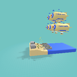 Omaha beach but with zeplins!