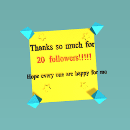 thanks for 20 followers