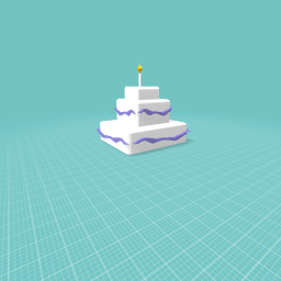 Simple purple and white cake