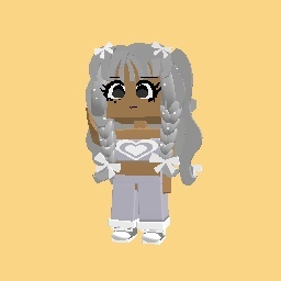 gray pigtale outfit