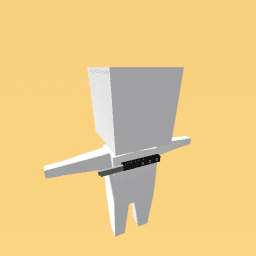 kawaii knife on mouth