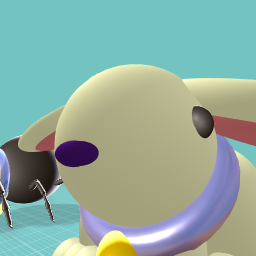 A spider and a rabbit