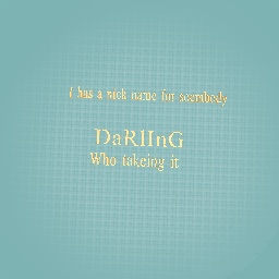 DARLING