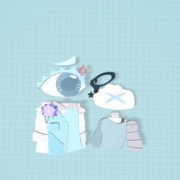 just 2 object heads