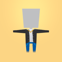 Boy jacket with gold necklace