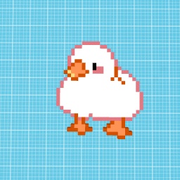 cute pixel duck