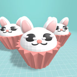 CUTE BUNNY CUP CAKE