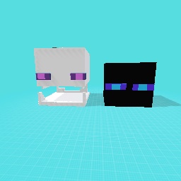 Enderman Head 2021 VS Endermutant Head 2022