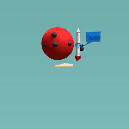 Nasa rocket with destonation-bot