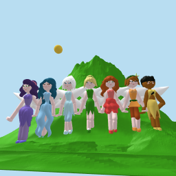 (Tinker Bell and her friends)