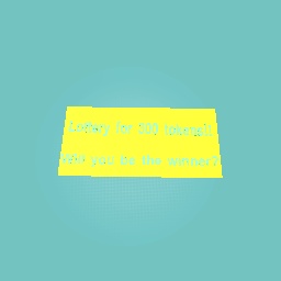 Lottery for 300 tokens!