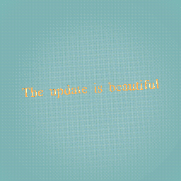 The update is beautiful.