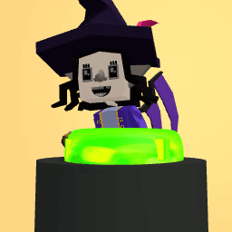 Witch in a cauldren