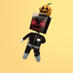 Headless pumpkin man halloween