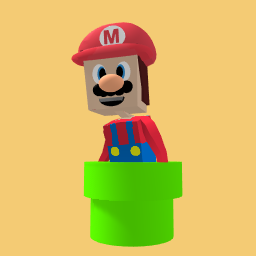 Mario coming out of pipe