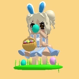 25 Likes For Free Cute Easter Girl!