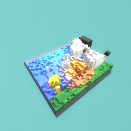 Snoopy and woodstock around the campfire