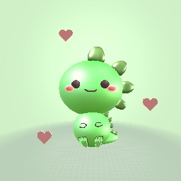 Kawaii Green Dino!