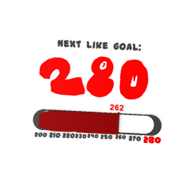 New like goal!! 280