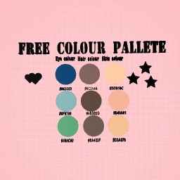 ☆!°FREE COLOUR PALLETE°!☆