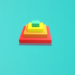 Rainbow pyramid