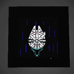 Millenium Falcon Pixel art Star Wars