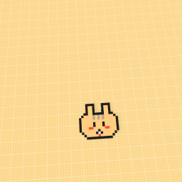 cute rabbit pixle art