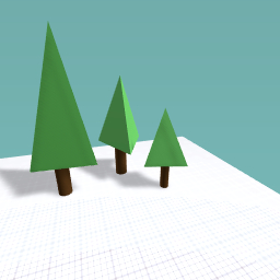 low poly trees