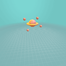 Saturn and its moons (not all of them)