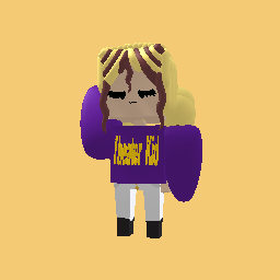 Theater Kid purp and yellow hoodie