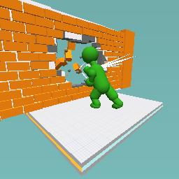 Punching brick wall
