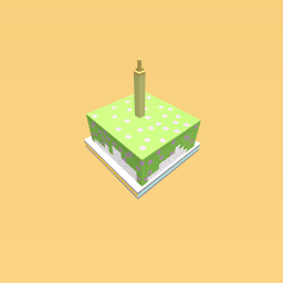 Mint Cake With Strawberry Sprinkles