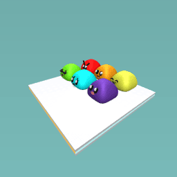 Rainbow blobs