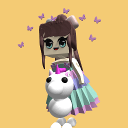 Adopt me unicorn pastel girl