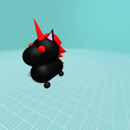 Evil unicorn, side view