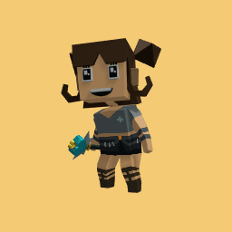 The girl with cute eye