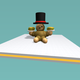 Waiter Ape With Top Hat