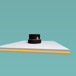 Top hat with flower