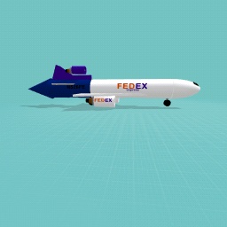 FedEx 80 landing gear extended