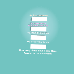 The Best Things in my life